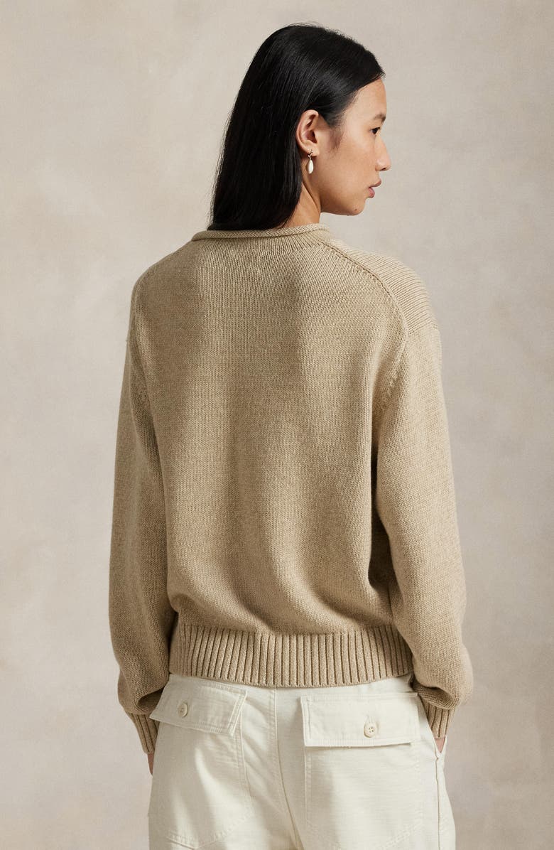 Polo Ralph Lauren Polo Bear Rolled Neck Cotton Sweater, Alternate, color,