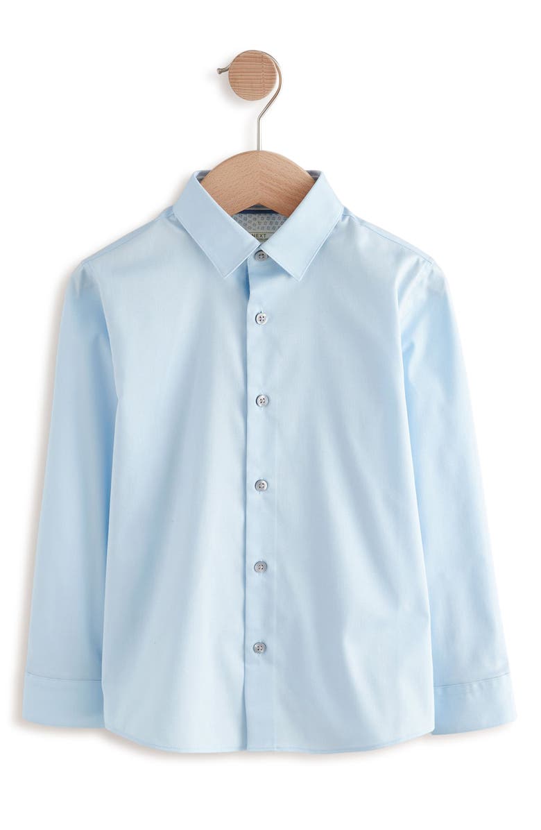 NEXT Kids' Solid Button-Up Shirt, Main, color, 