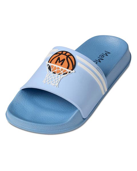 Kids'' Basketball-Themed Slip-On Slide Sandal