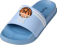 MeMoi Kids'' Basketball-Themed Slip-On Slide Sandal