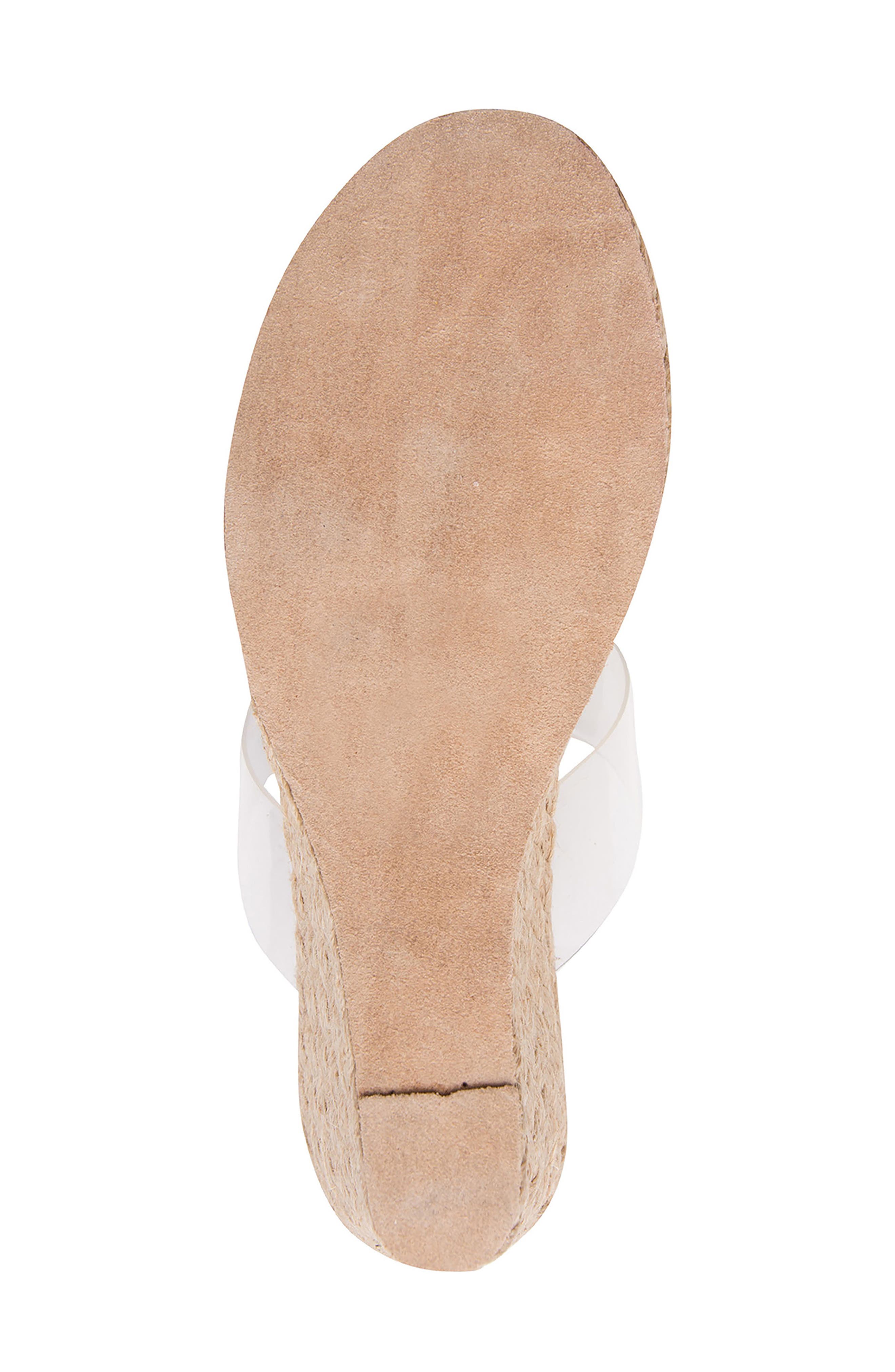 André Assous Anfisa Espadrille Wedge Sandal, Alternate, color, Clear