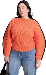 ELOQUII Rounded Sleeve Sweater