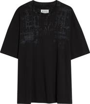 Maison Margiela Numeric Cotton Oversize Graphic T-Shirt