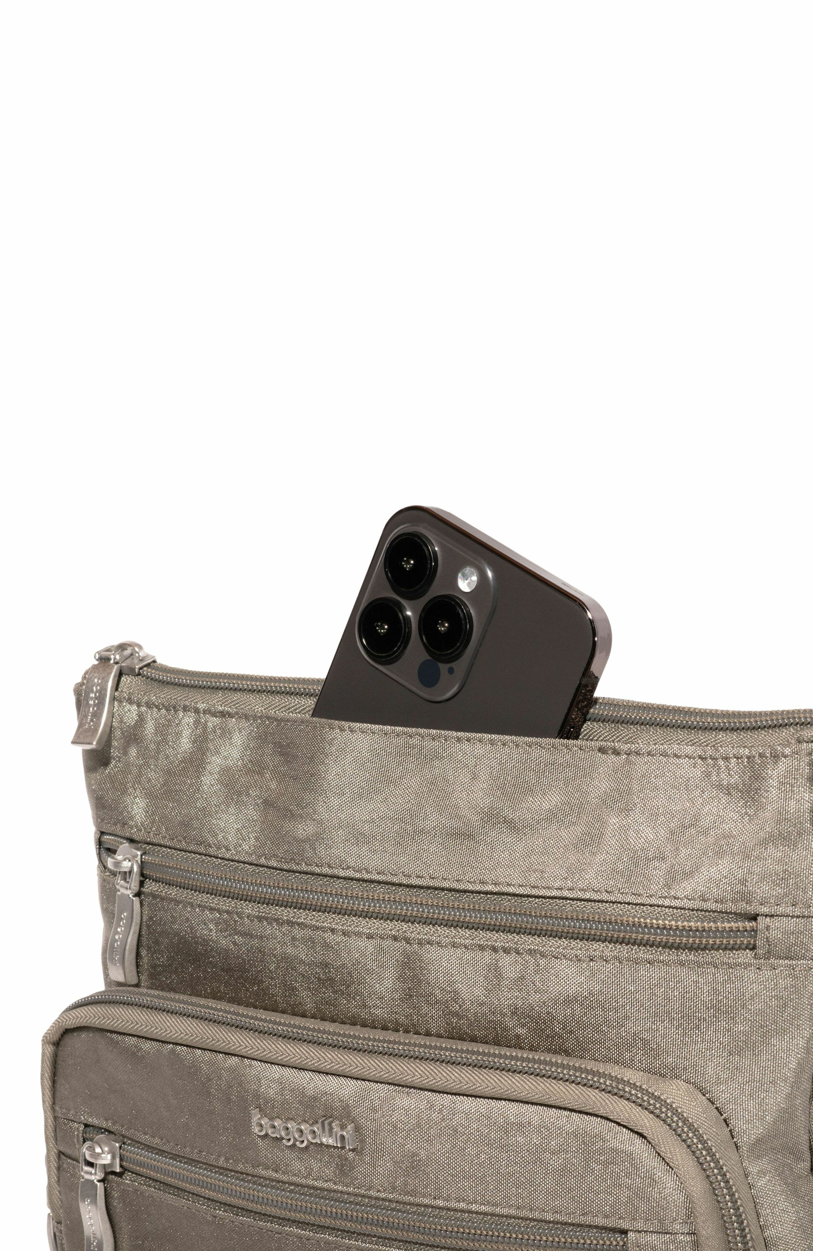 BAGGALLINI Out And About Crossbody Bag, Alternate, color, Sterling Shimmer