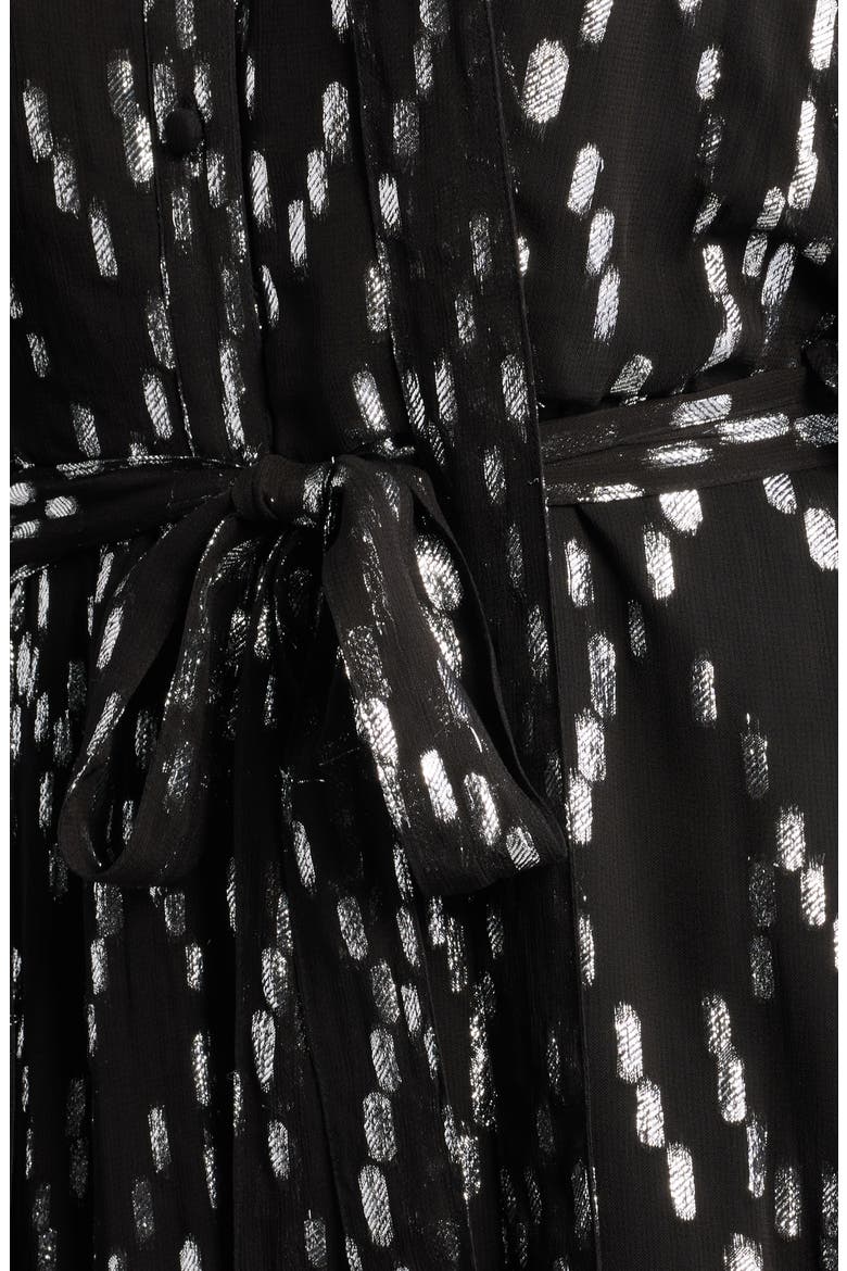 Bex Metallic Dot Shirtdress, Alternate, color, BLACK MULTI