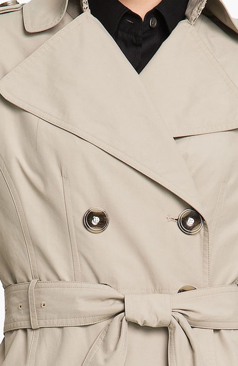 Calvin Klein Double Breasted Trench Coat, Alternate, color,