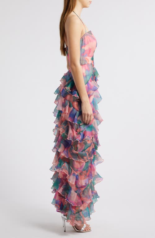 HUTCH HUTCH RUFFLE MAXI DRESS