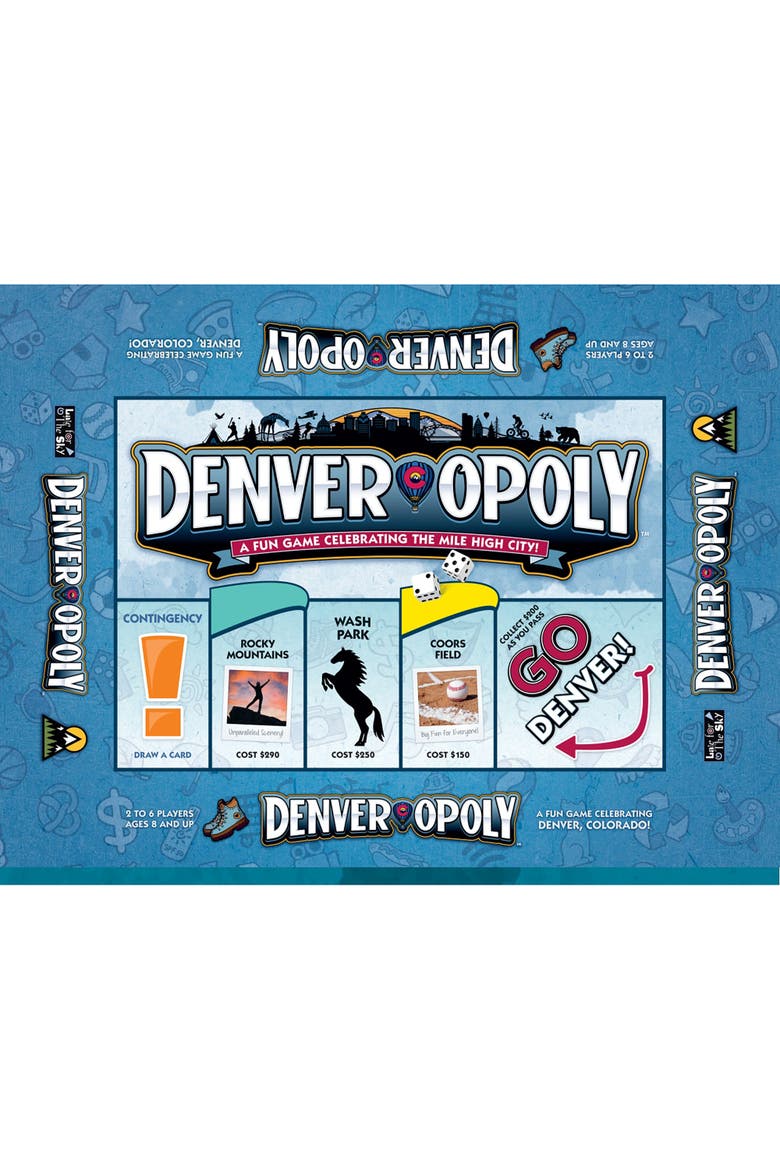 Denveropoly Themed Family Board Game, Ages 8+, Main, color, Multicolored