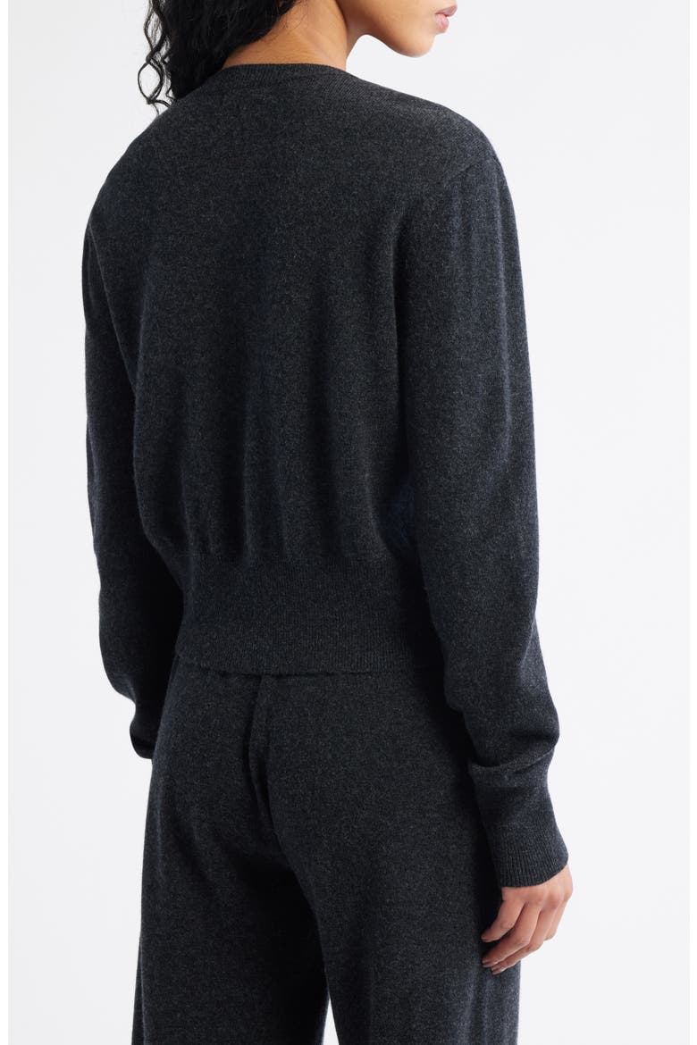 Tove Wool & Cashmere Cardigan, Alternate, color, CHARCOAL