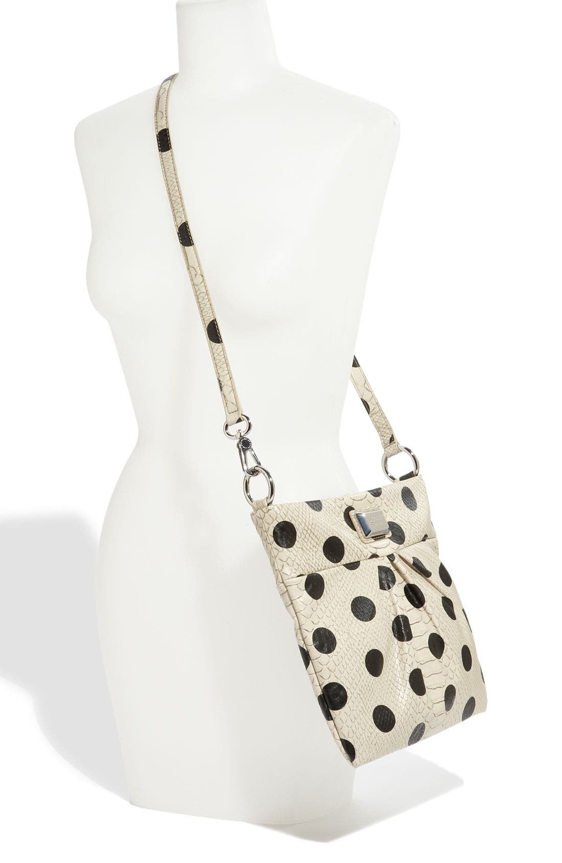 MARC BY MARC JACOBS 'Dotty Snake - Sia' Faux Leather Crossbody Bag, Alternate, color, LINEN DOT MULTI