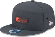 New Era Men's New Era Charcoal Cleveland Browns 2025 Sideline Cold Weather Split Panel 9FIFTY Snapback Hat