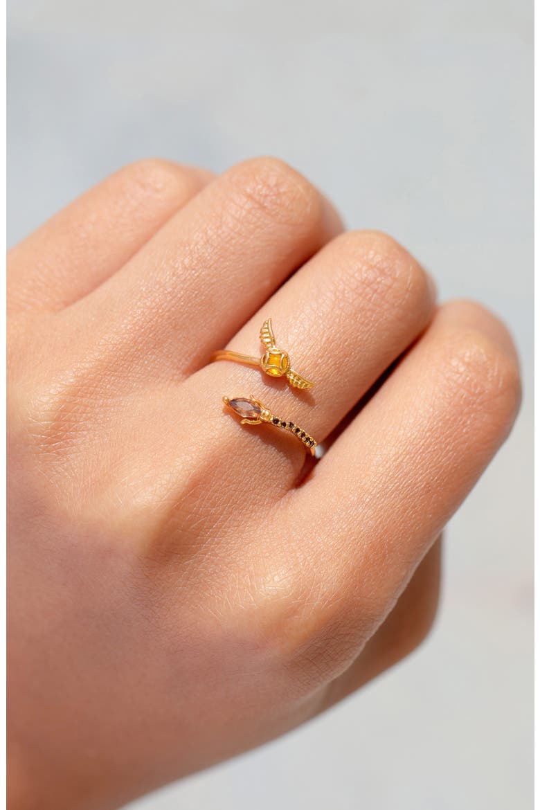 Harry Potter™ Golden Snitch Bypass Ring, Alternate, color, GOLD