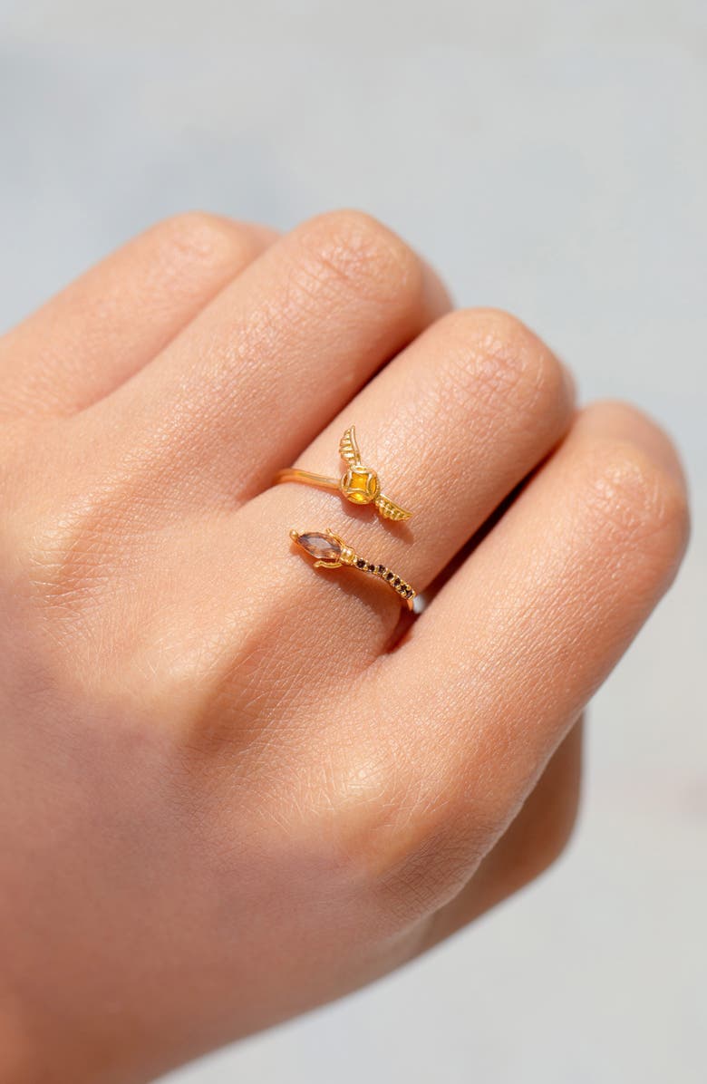 Girls Crew Harry Potter<sup
™</sup
Golden Snitch Bypass Ring, Alternate, color, Gold