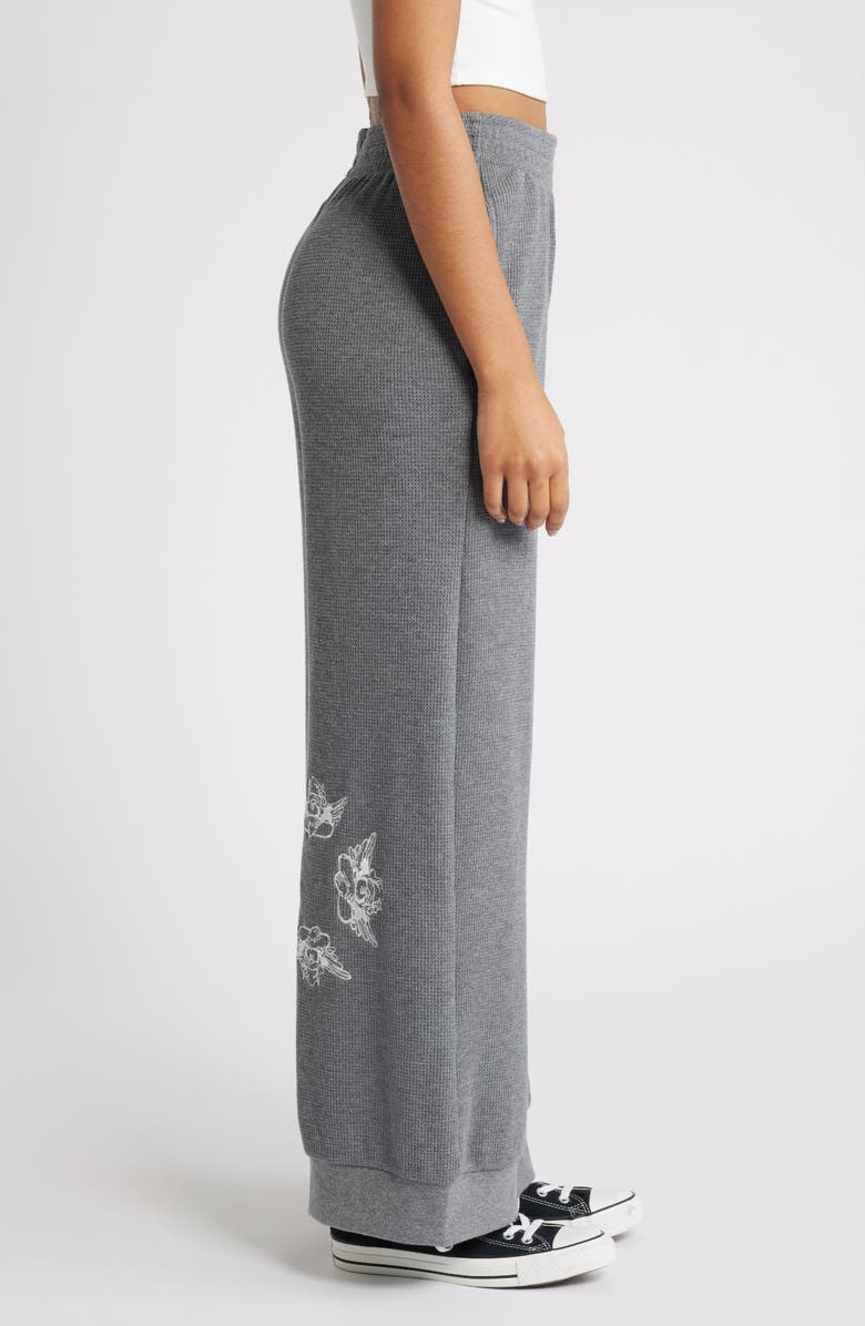 BOYS LIE Rose Colored Glasses Wide Leg Knit Pants, Alternate, color, 