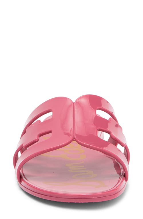 Sam Edelman Bay Jelly Slide Sandal In Summer Rose