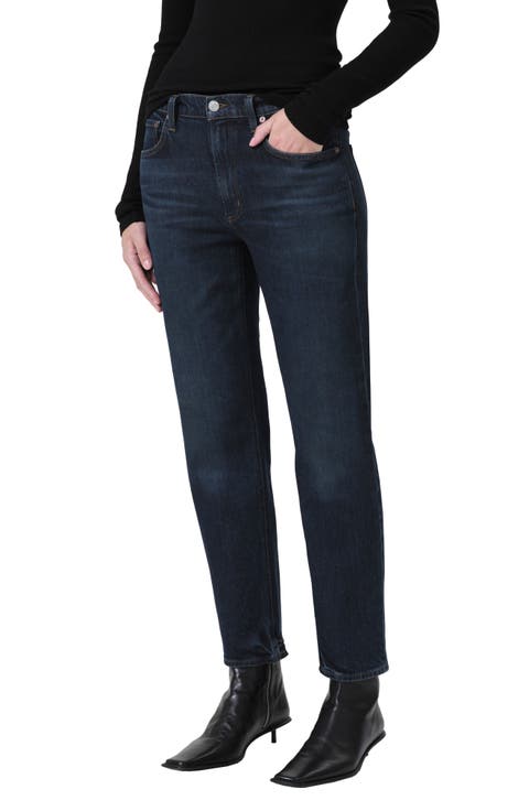 Kye High Waist Ankle Straight Leg Jeans (Anthem)