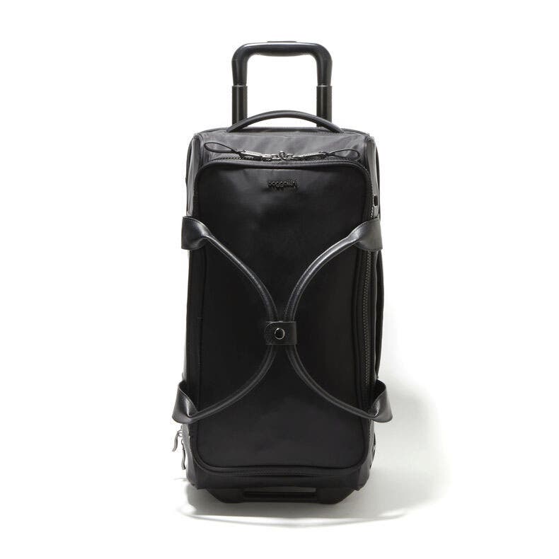 BAGGALLINI Gramercy Carry-On Travel Roller Duffel Bag, Alternate, color, Black