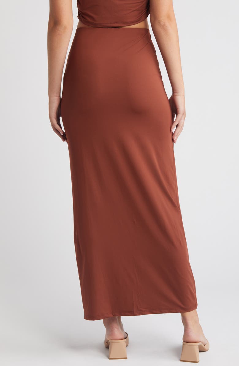 SOMETHING NEW Mila Side Twist Maxi Skirt, Alternate, color, 