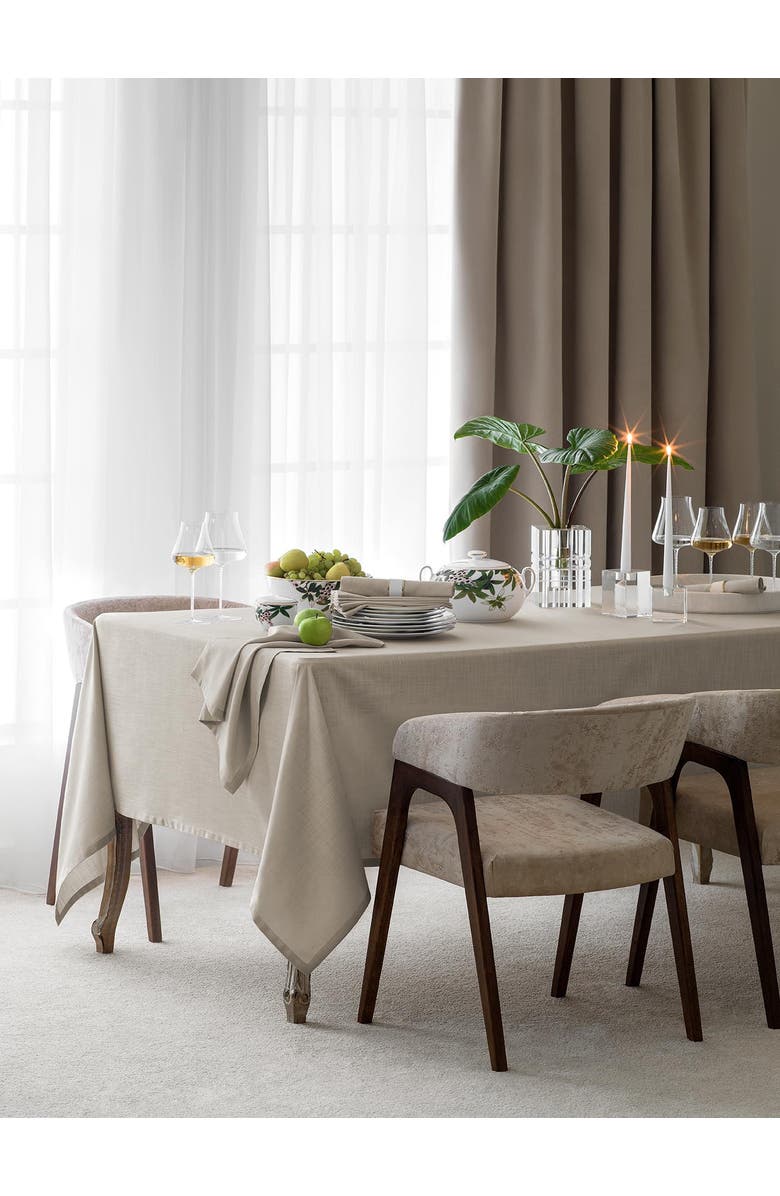 Togas Dominica Tablecloth, Alternate, color, Grey