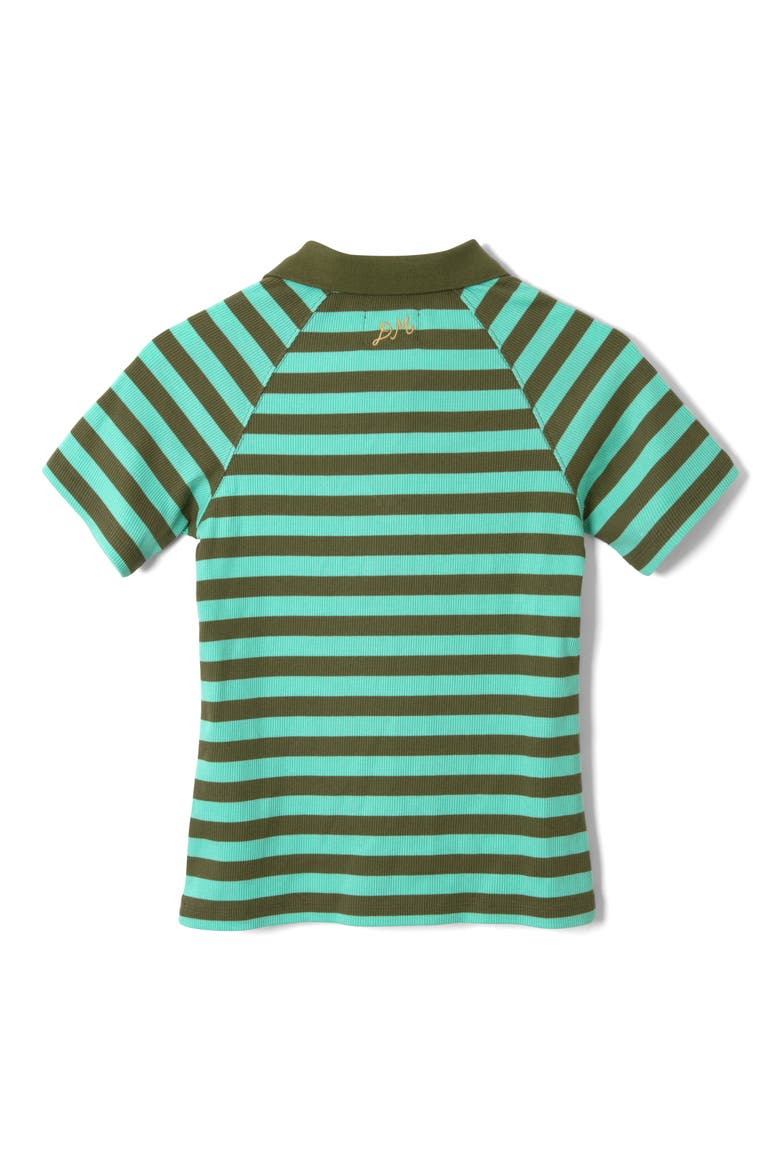 Delphi Stripe Polo Shirt, Alternate, color, GREEN