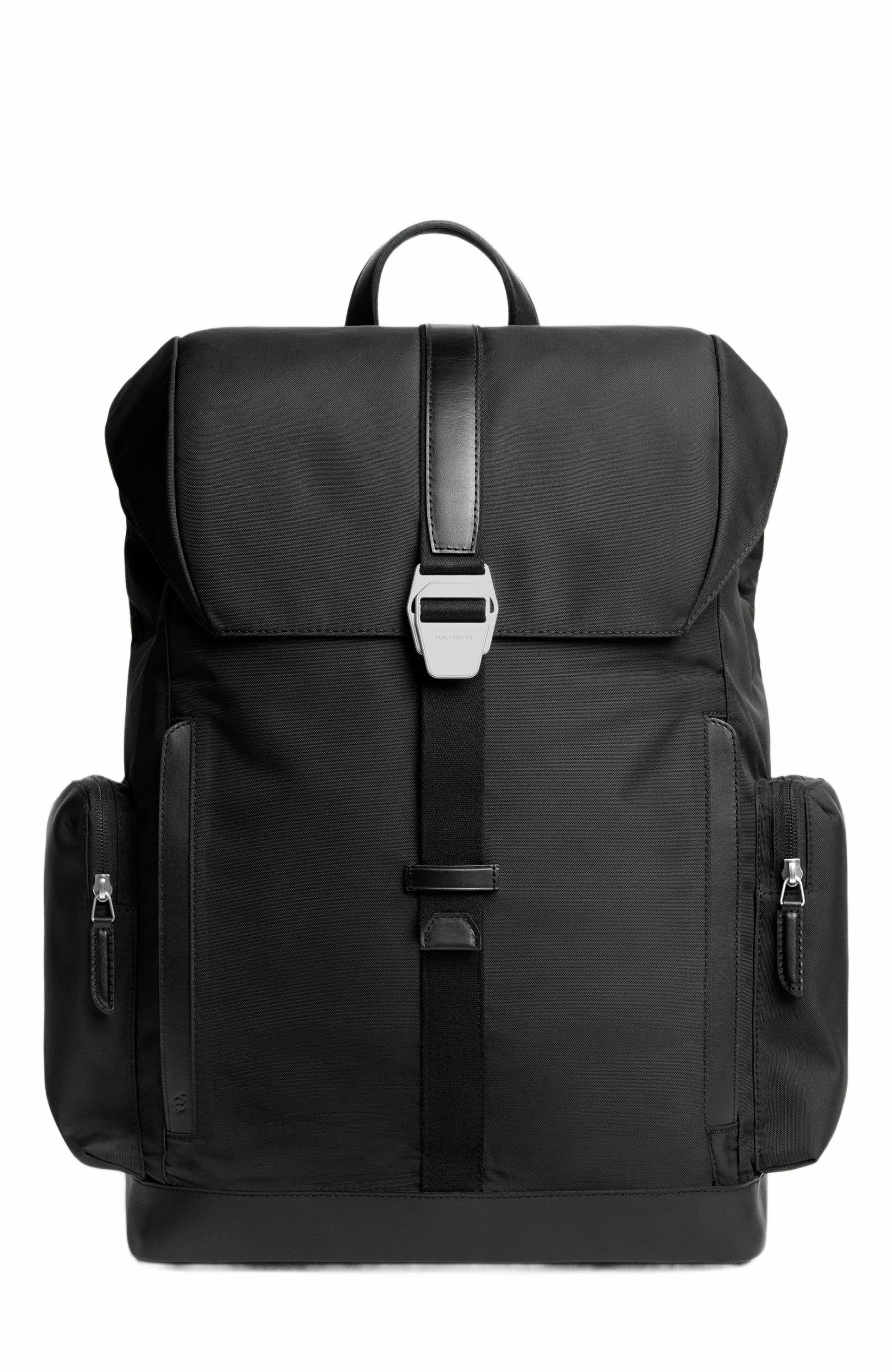 Carl Friedrik Traverse Backpack Nylon, Main, color, Black