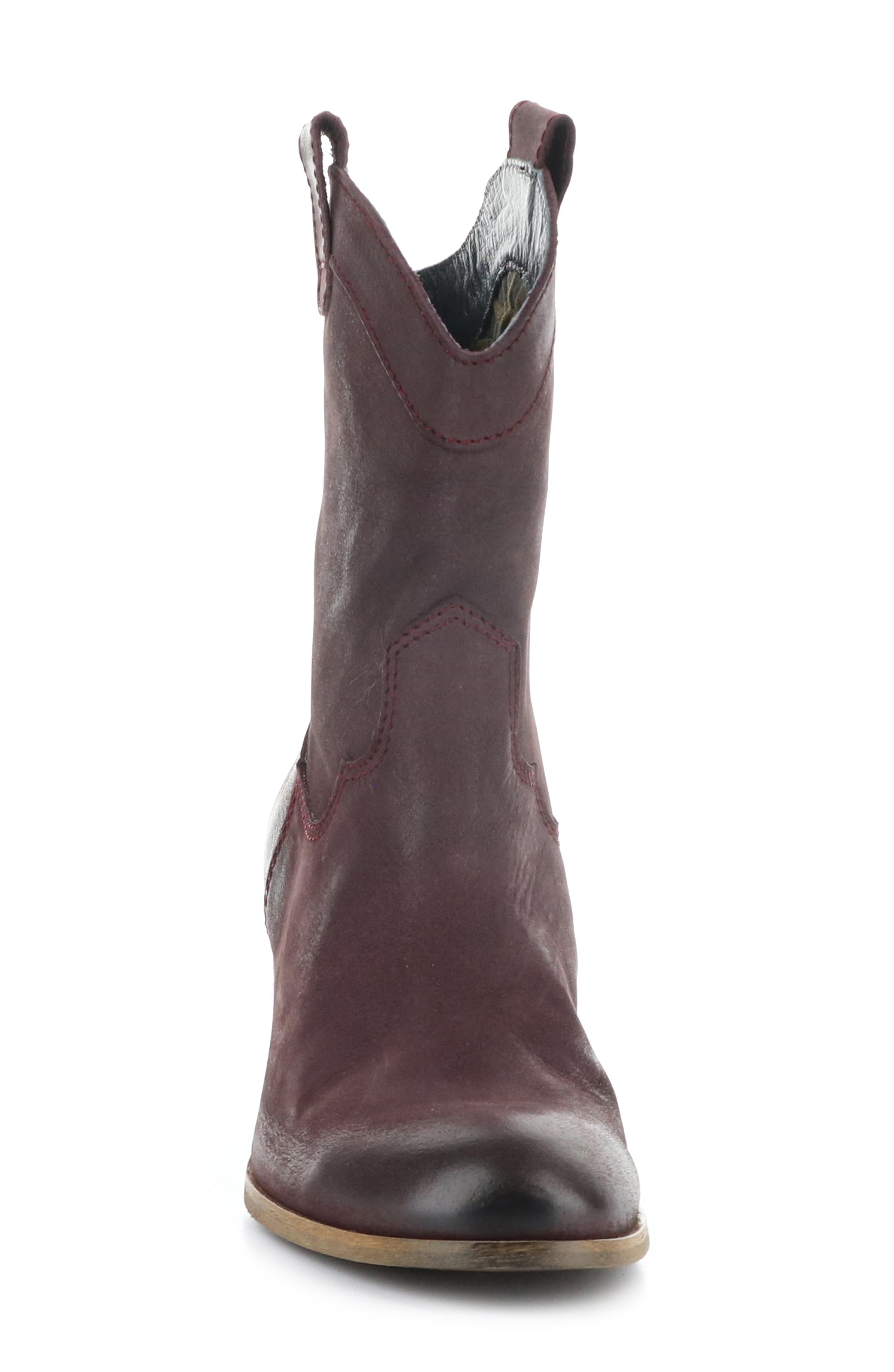 Fly London Daxi Western Boot, Alternate, color, Burgundy Oil Nob