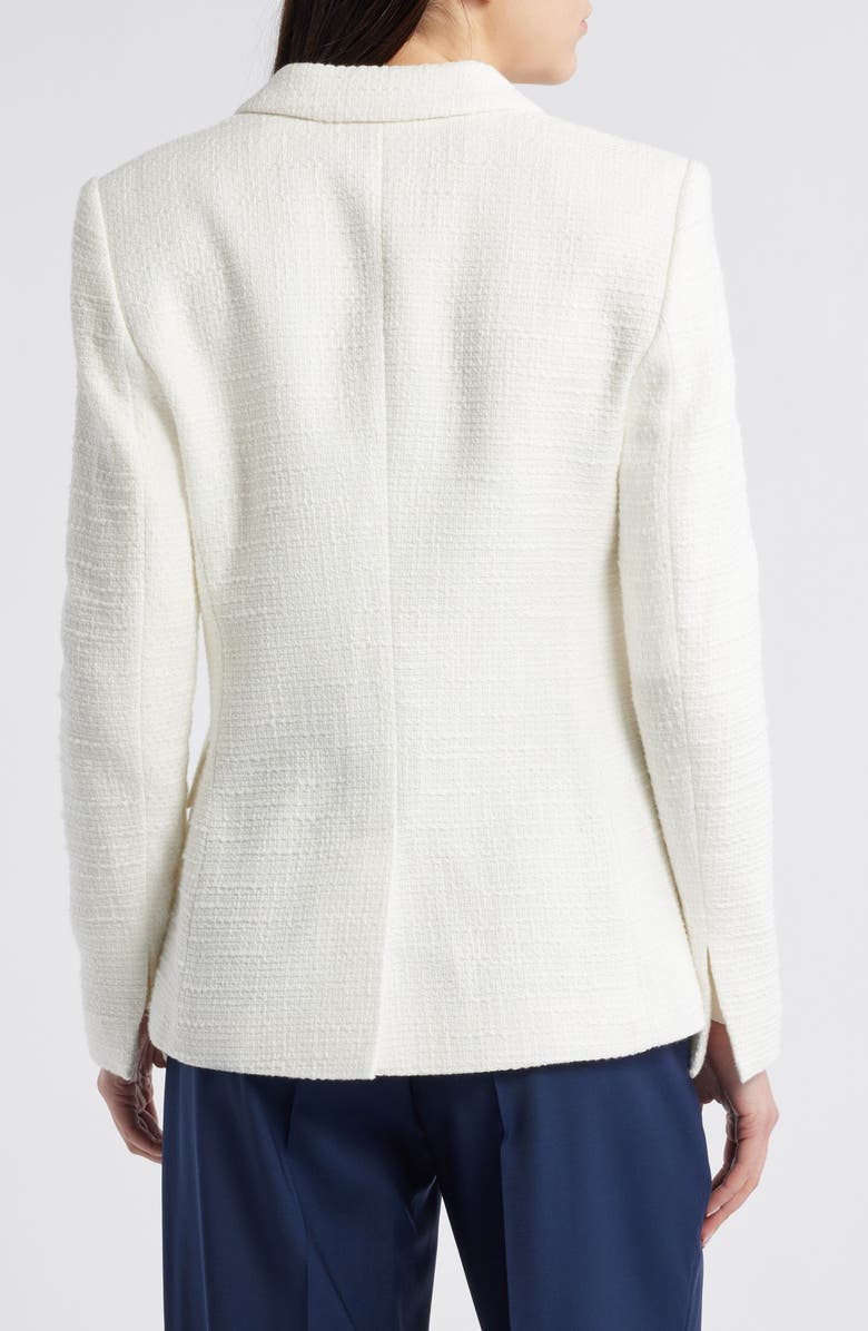 BOSS Jatawa Double Breasted Tweed Blazer, Alternate, color, Soft Cream