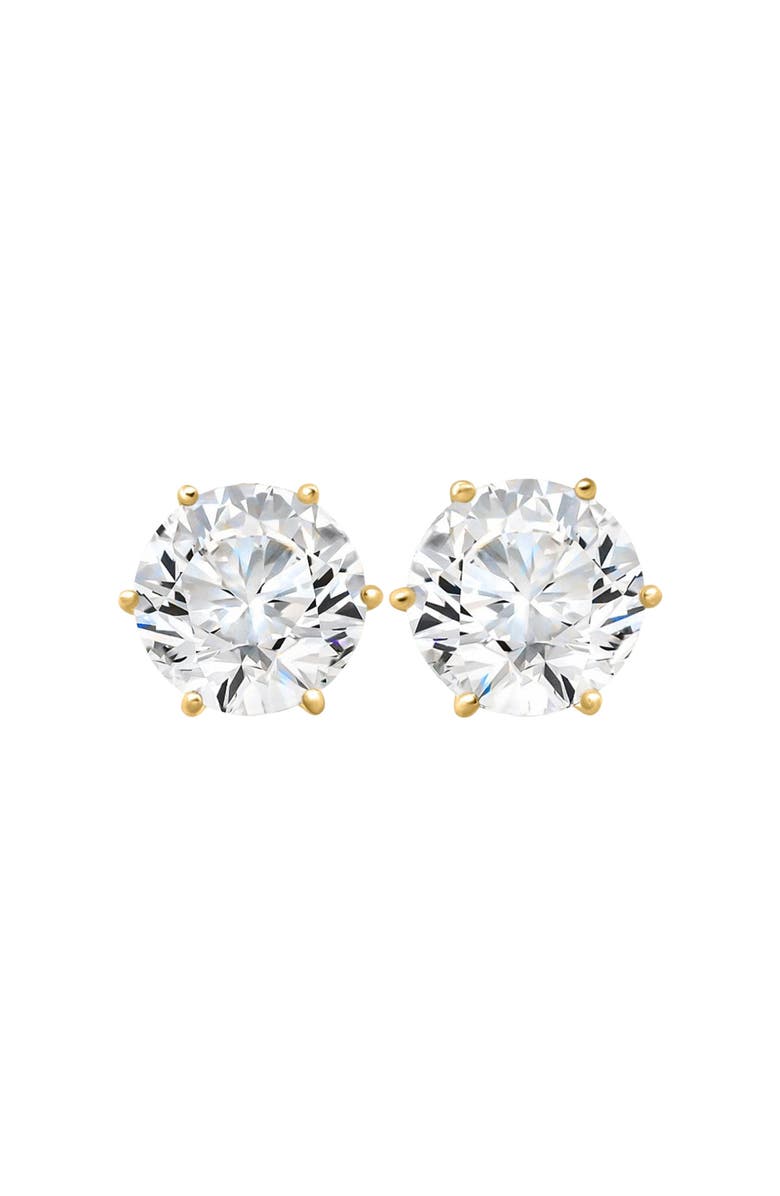 Bliss Diamond 2Ct tw Sylvie Round Thin & Delicate Diamond Studs 14k Gold Lab Grown, Main, color, 14K Yellow Gold