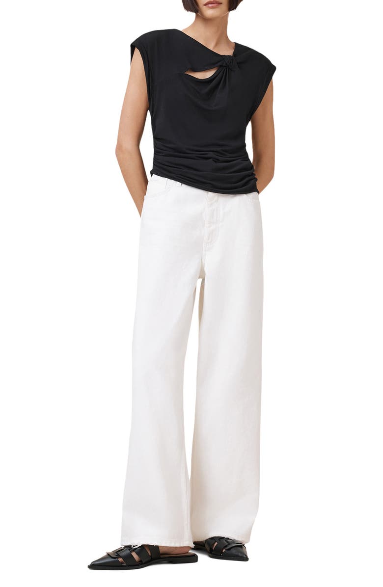 AllSaints Robin Asymmetric Cutout Top, Alternate, color, 