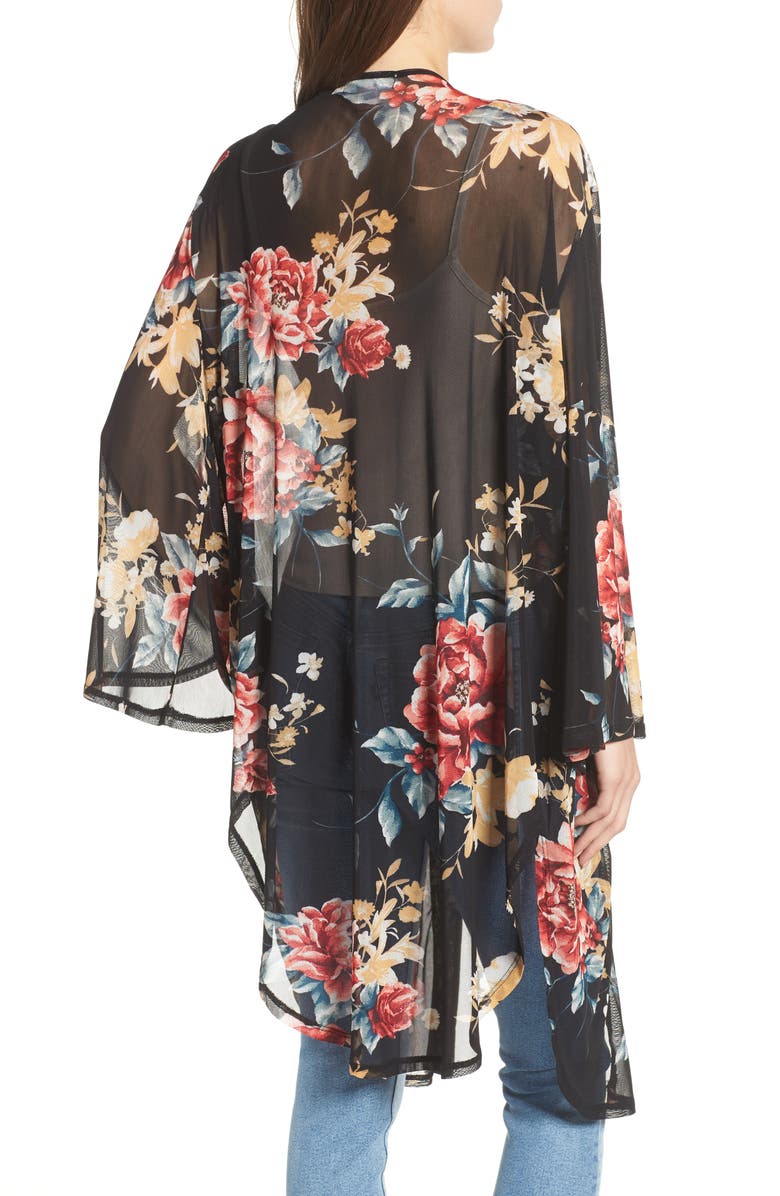 Band of Gypsies Floral Kimono, Alternate, color, 