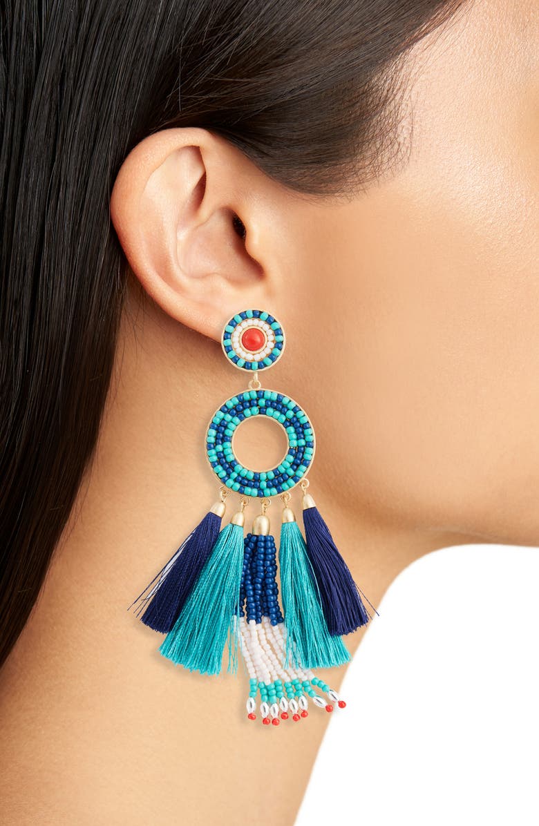 Rebecca Minkoff Dream Catcher Statement Earrings, Alternate, color, 