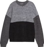 Waste Yarn Project Odd Colorblock Wool Blend Sweater