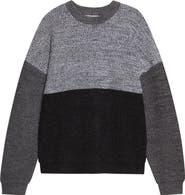 Waste Yarn Project Odd Colorblock Wool Blend Sweater