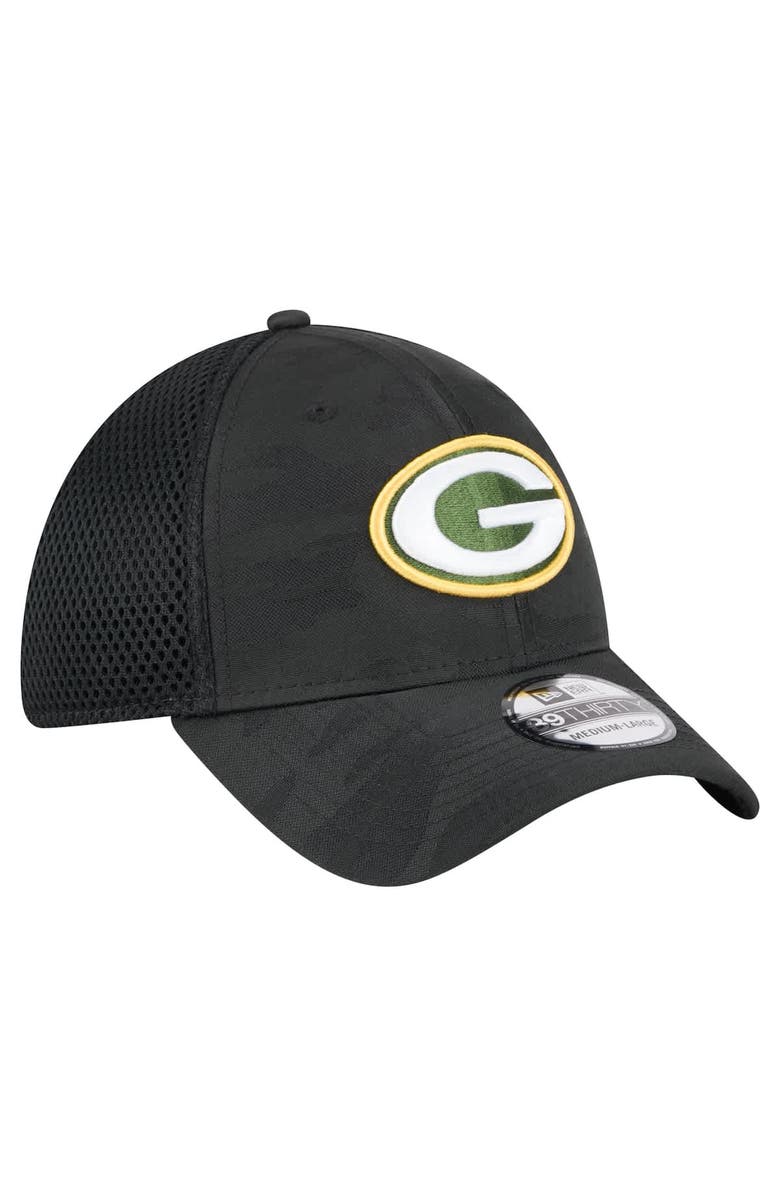 New Era Men's New Era Black Green Bay Packers Active Camo 39THIRTY Flex Hat, Alternate, color, 