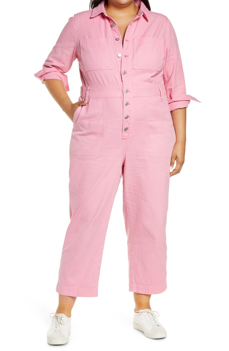 Madewell Garment Dyed Relaxed Coverall Jumpsuit, Main, color,