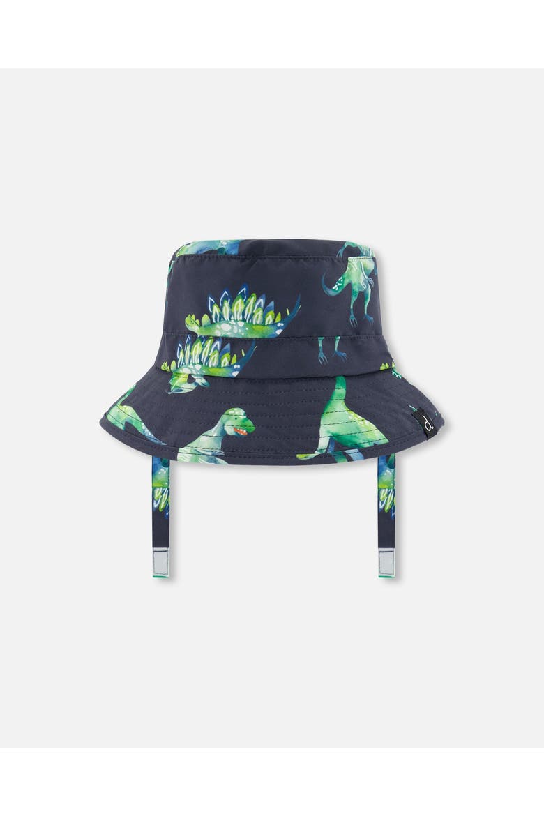 Little Boy's Beach Hat Grey Printed Dinosaurs, Main, color, Grey Printed Dinosaurs