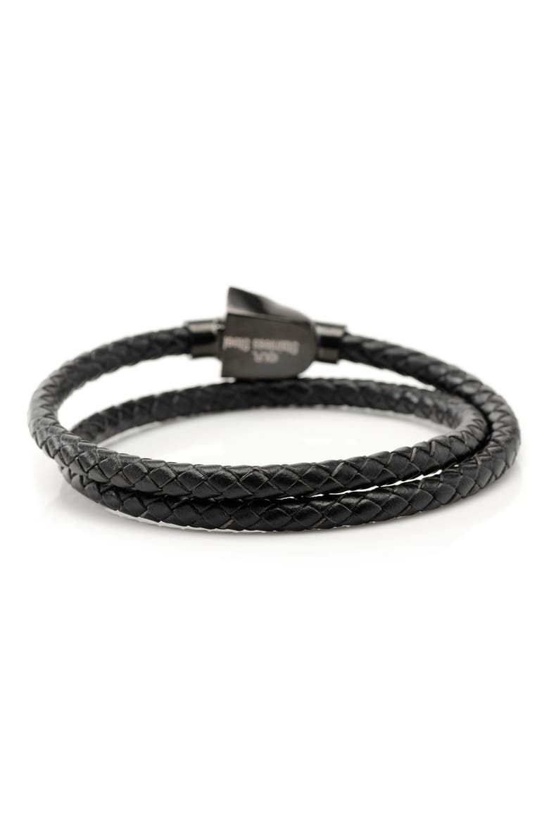Star Wars™ - Darth Vader Braided Leather Wrap Bracelet, Alternate, color, BLACK