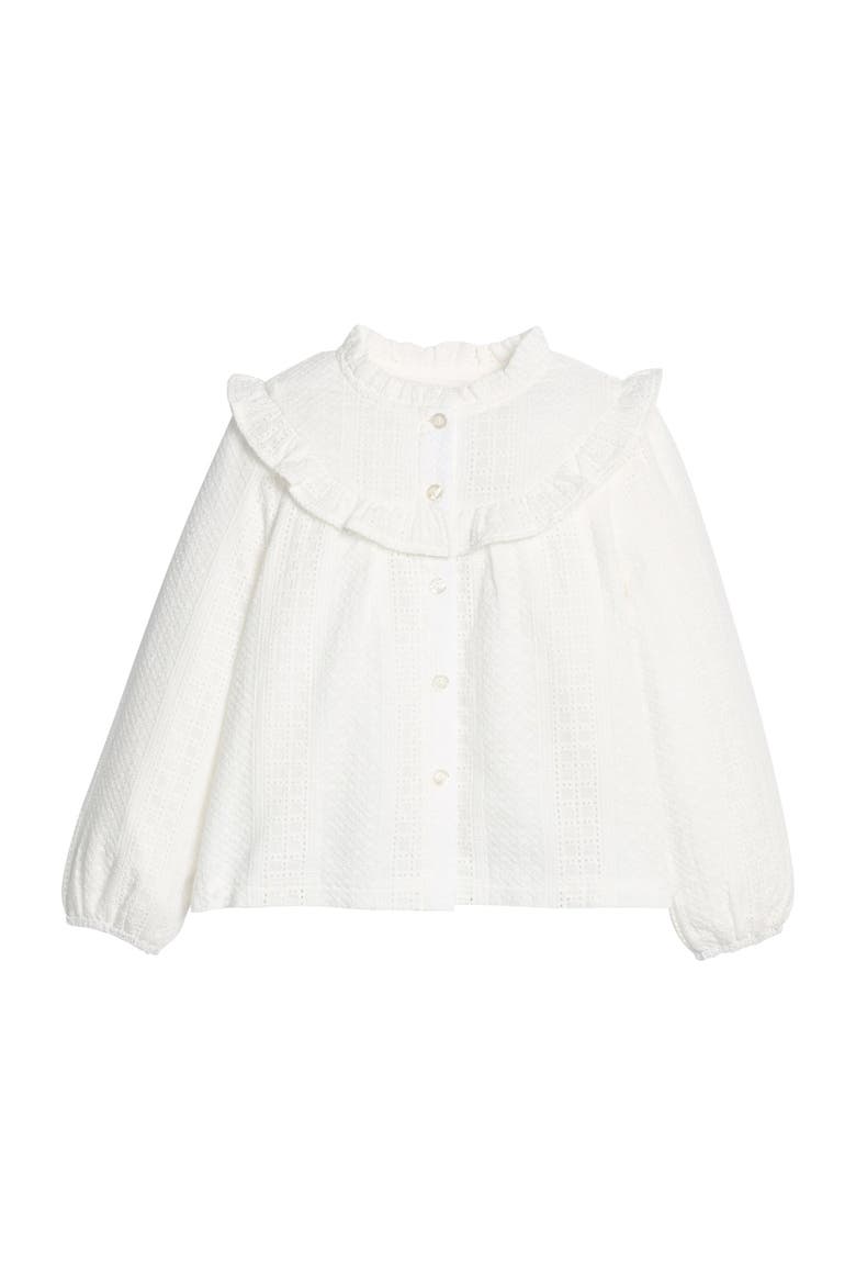 Kids' Cintra Top, Main, color, White Eyelet