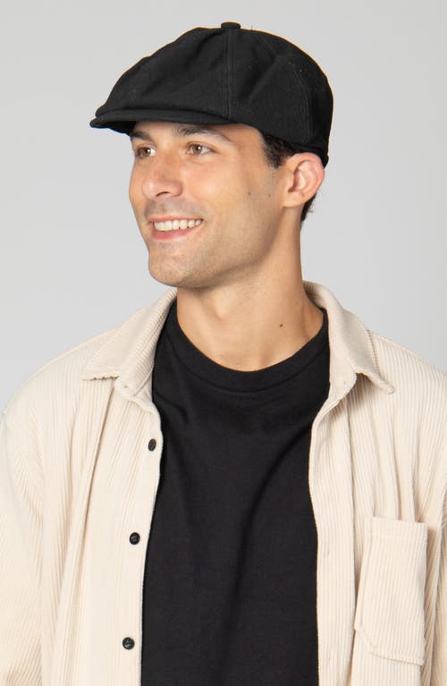 San Diego Hat Crown Rivet Fedora In Black