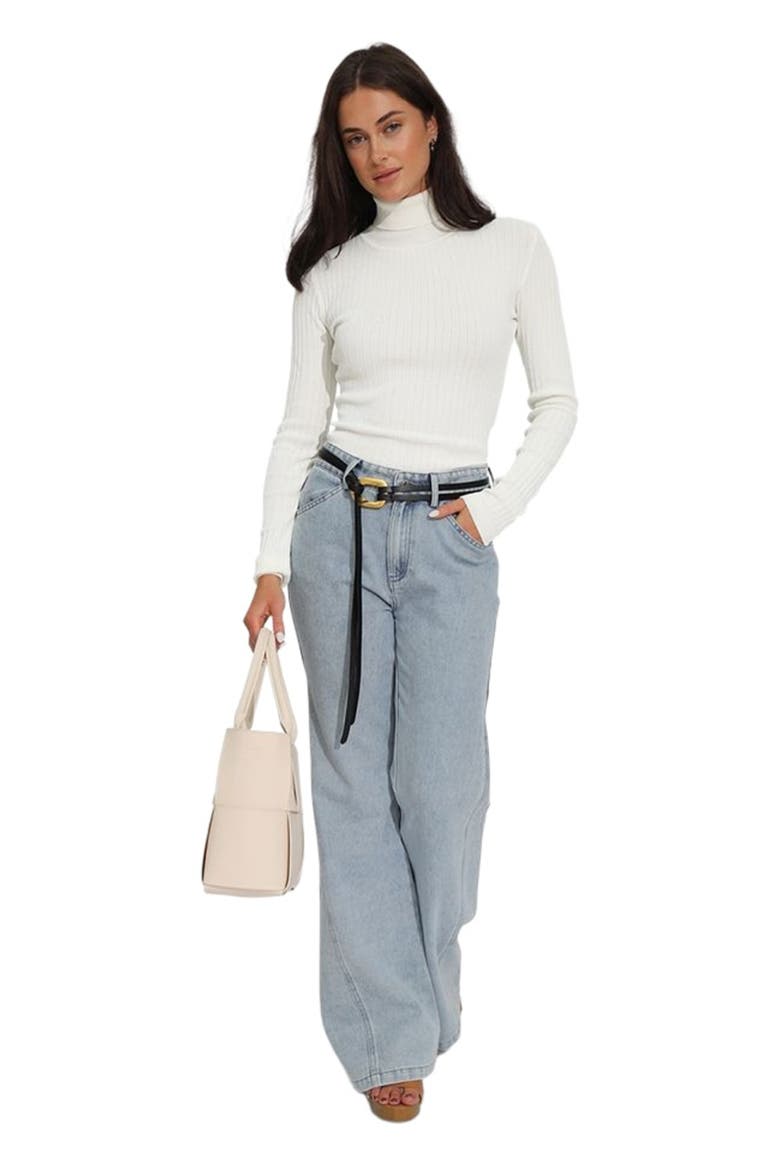 Brooklyn Knitted Turtleneck, Alternate, color, Ivory