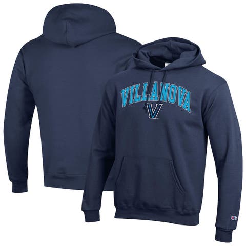 Men's Champion  Navy Villanova Wildcats Arched Logo Fleece Pullover Hoodie