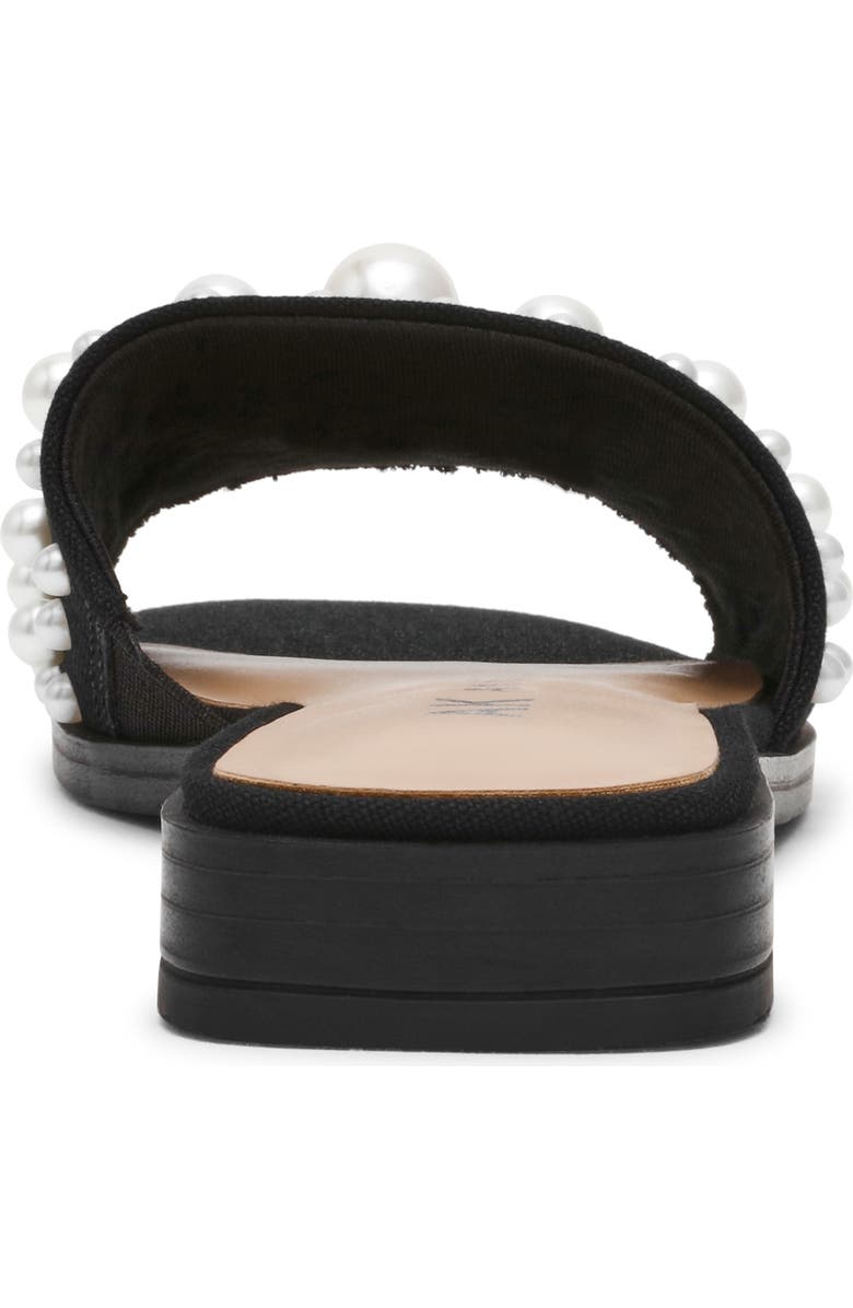 Anne Klein Eugenie Faux Pearl Slide Sandal, Alternate, color,