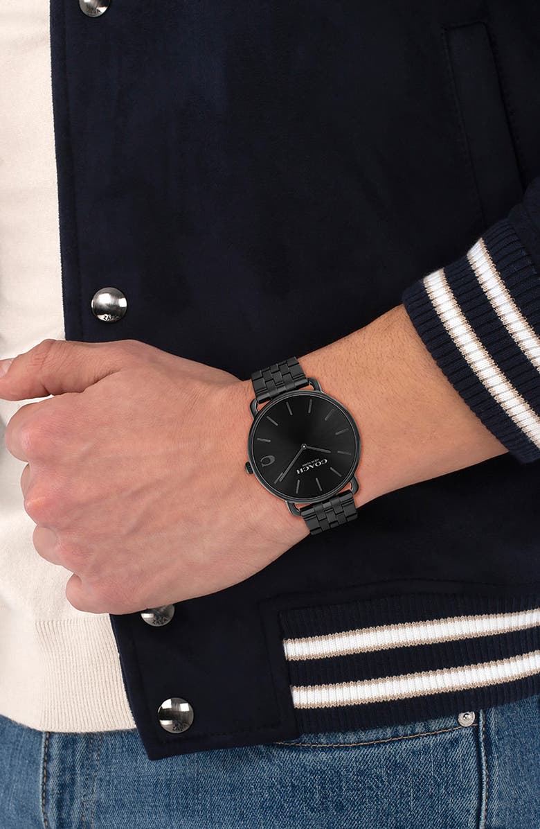 COACH Elliot Bracelet Watch, 43mm, Alternate, color, Black