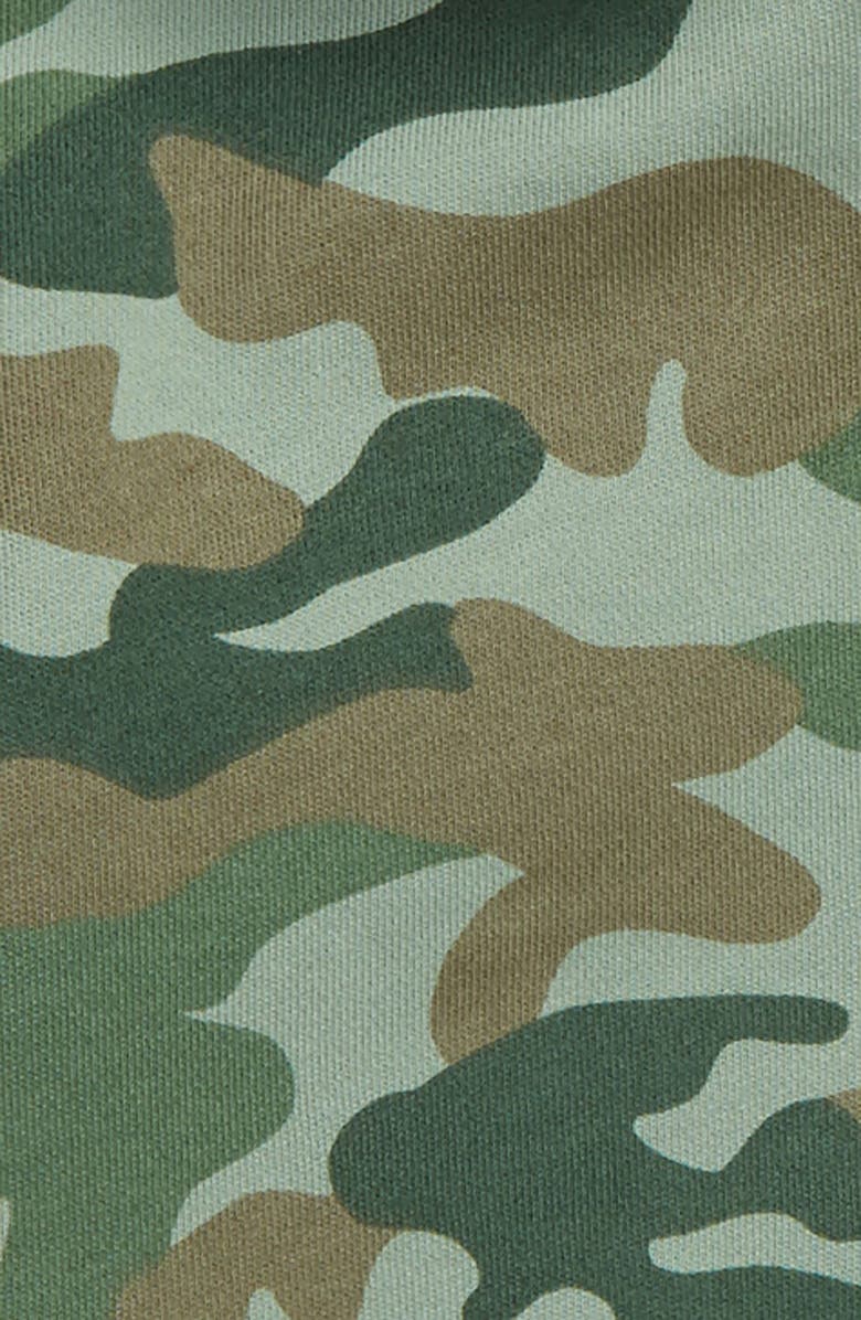 Mini Boden Camo Fleece Lined Full Zip Hoodie, Alternate, color, 