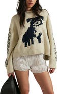 Free People Story Book Cotton Blend Sweater