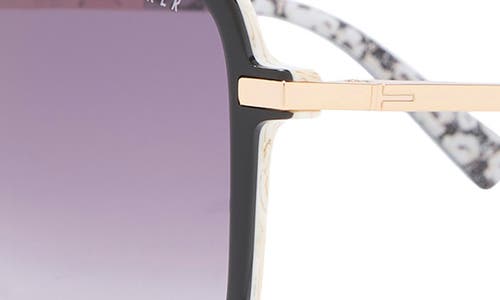 Ted Baker 57mm Gradient Square Sunglasses In Black