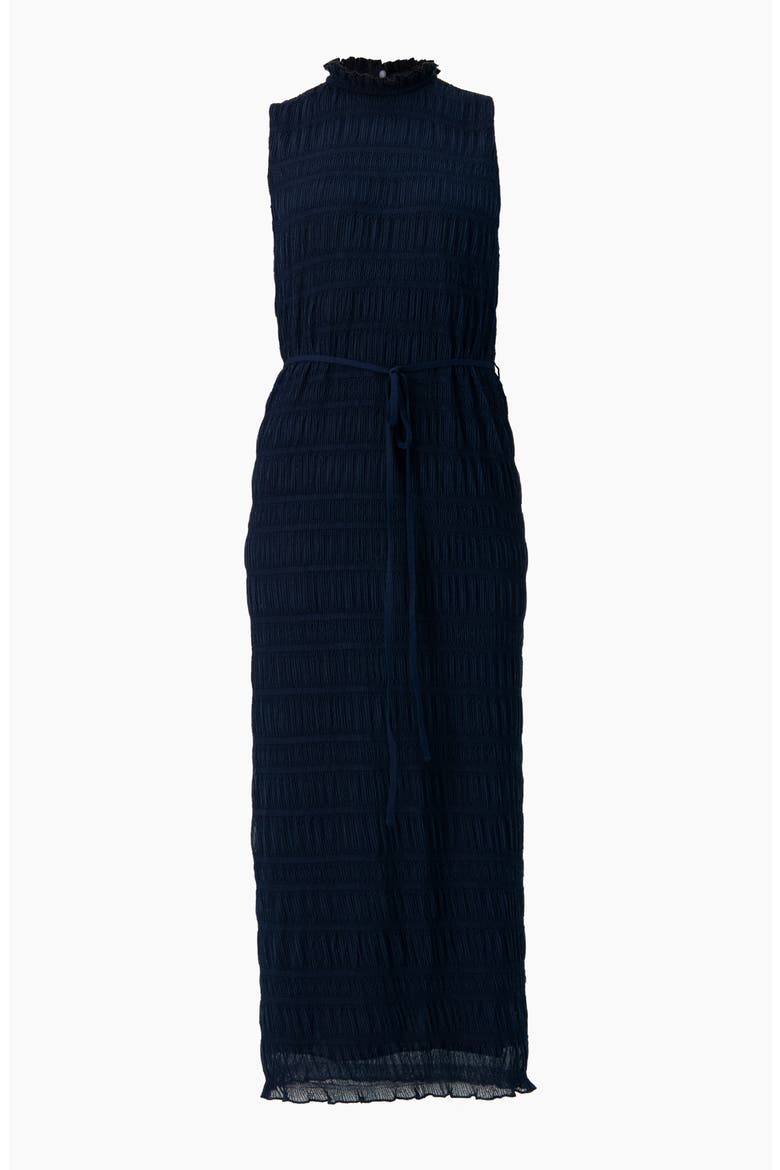 Sleeveless Long Pleated Dress, Alternate, color, Navy Blue