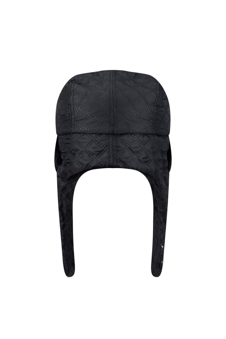 Men's New Era Black Dallas Cowboys Quilted Trapper Hat, Alternate, color, Black