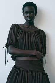 H&M Draped Drawstring-detail Top
