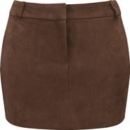 HOUSE OF CB Adelise Faux Suede Miniskirt